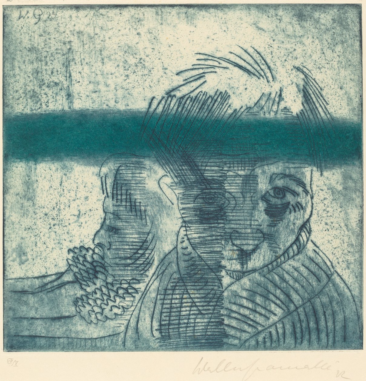 Das Paar Çifti, 1922. by Walter Gramatte