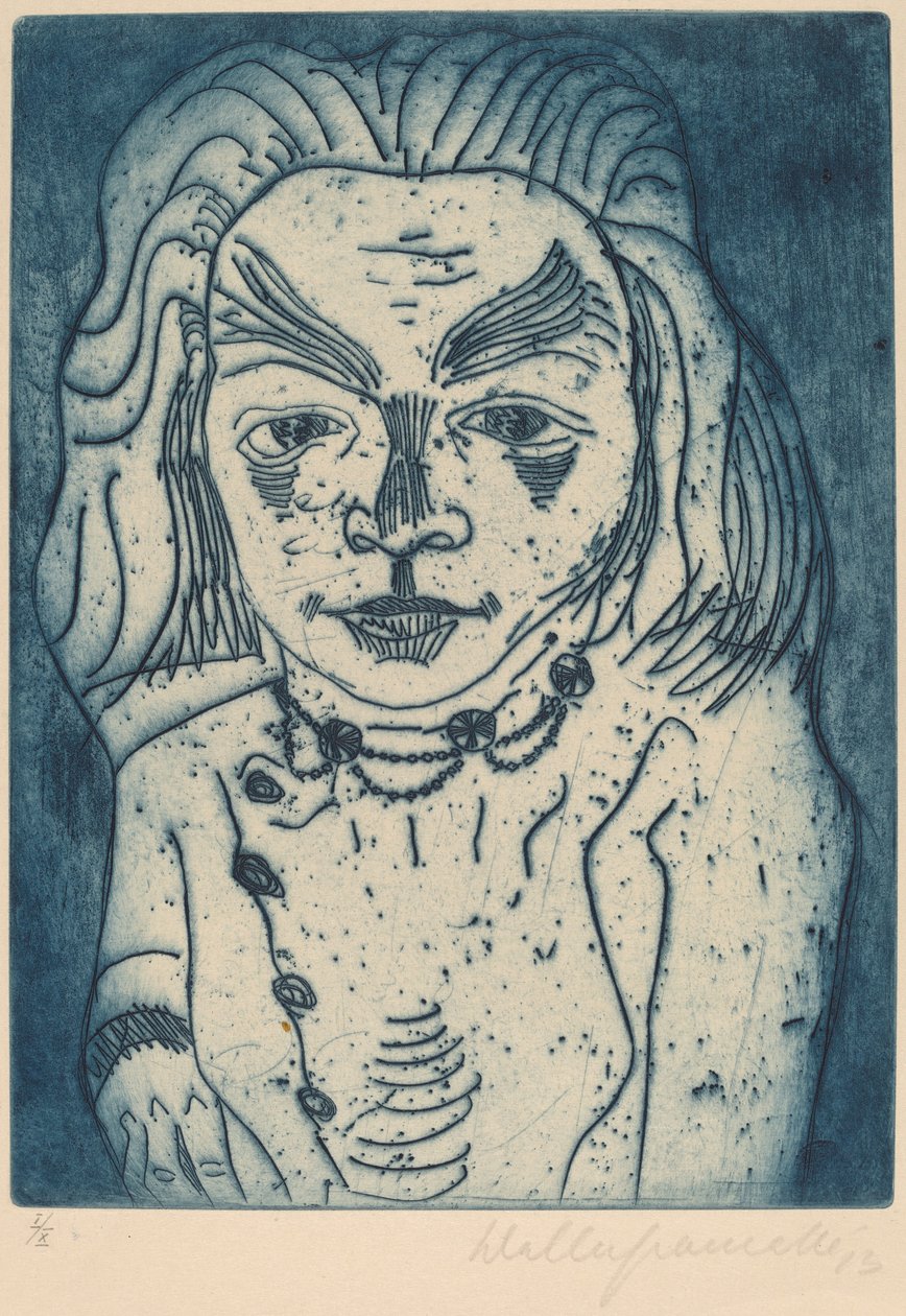 Kolyeli Kadın, 1923. by Walter Gramatte