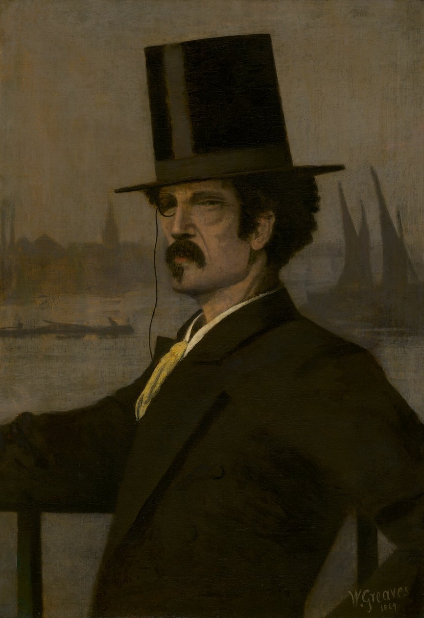 James McNeill Whistler, 1869. by Walter Greaves