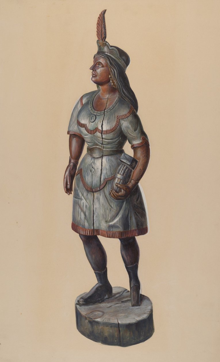 Puro Mağazası Indian, c. 1937. by Walter Hochstrasser