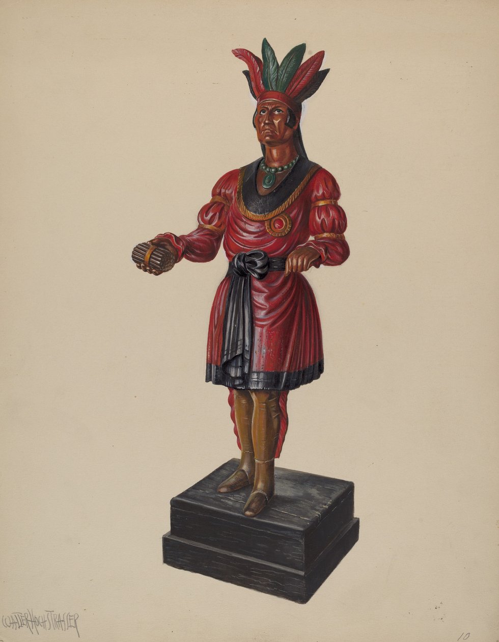 Puro Mağazası Indian, c. 1937. by Walter Hochstrasser