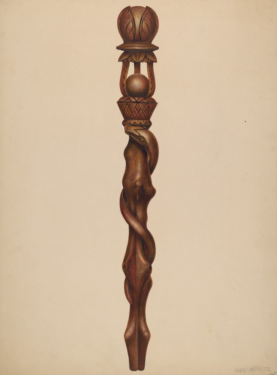 Asa Oduncu Oyma, c. 1938. by Walter Hochstrasser