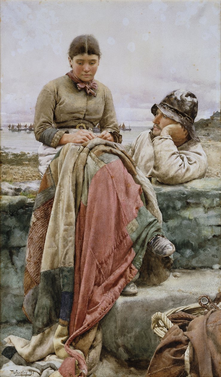 Bir Aşık ve Hanımı, 1884 by Walter Langley