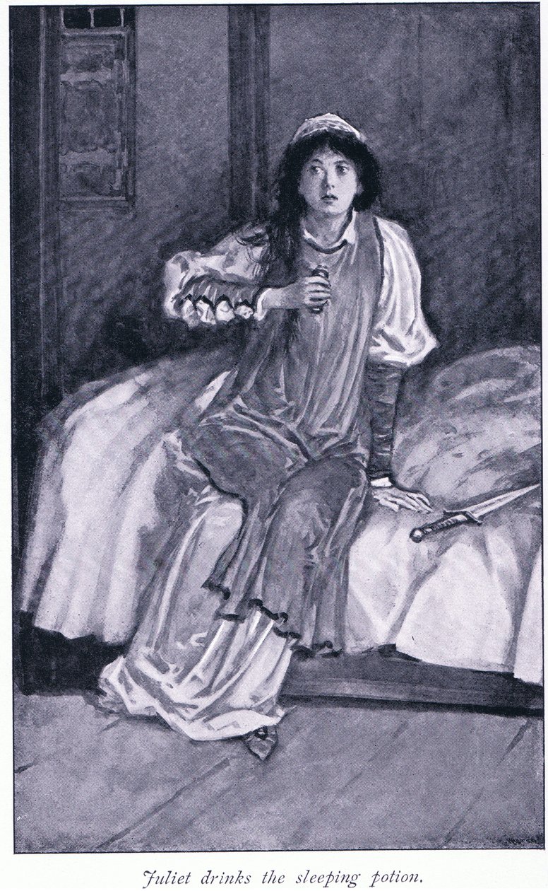 Juliet uyku iksirini içer, 1900