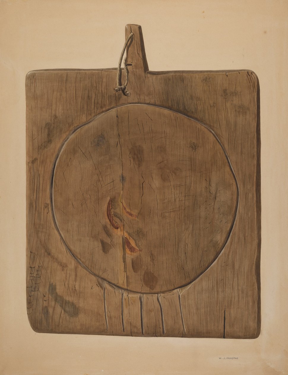 Peynir Tahliye Tahtası, 19351942. by Walter Praefke