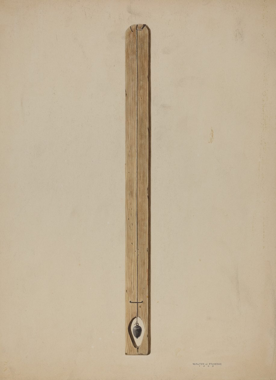 Çekül Hattı ve Panosu, 1939. by Walter Praefke