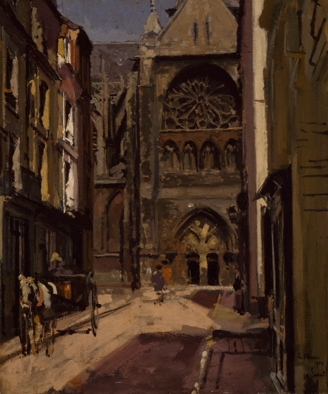 La Rue Pecquet, Dieppe, 1900 by Walter Richard Sickert