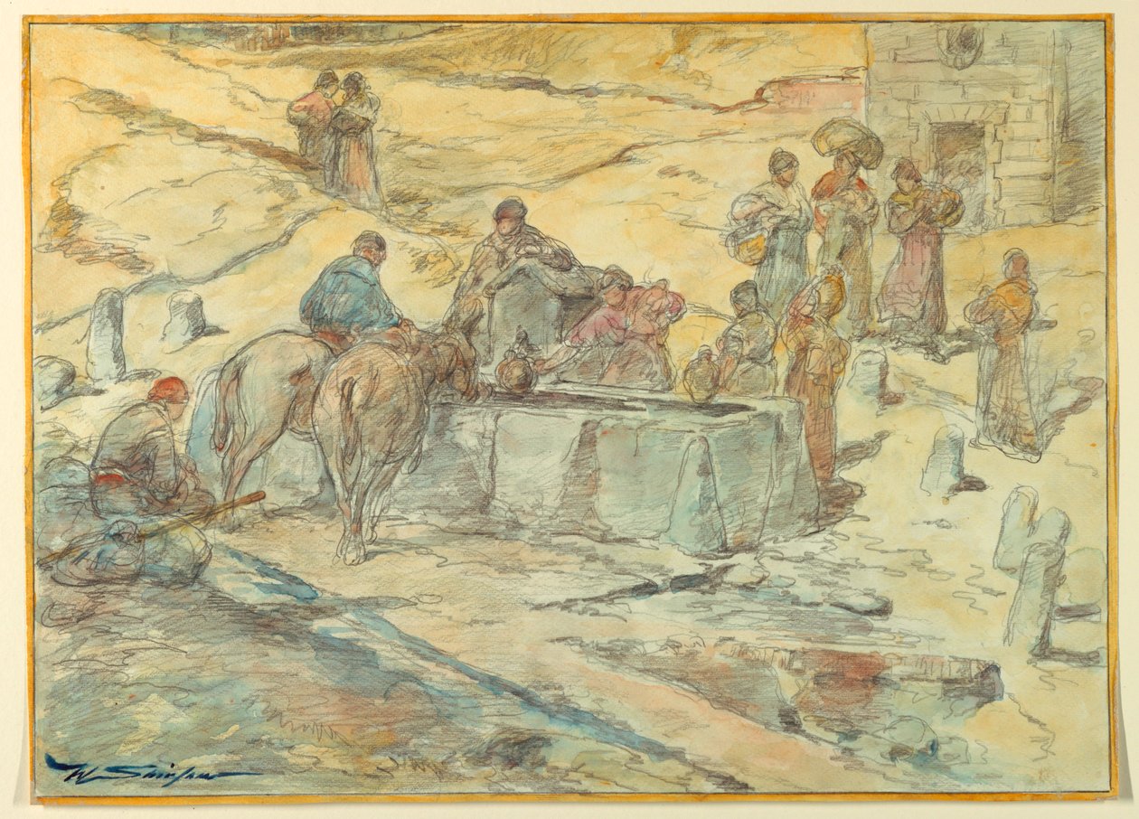 bir su teknesi by Walter Shirlaw