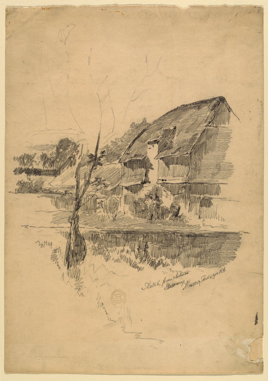 Çiftlik Binaları, Almanya by Walter Shirlaw
