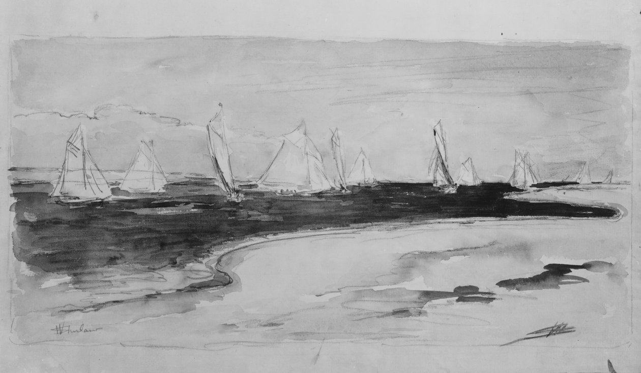 Deniz manzarası, . by Walter Shirlaw
