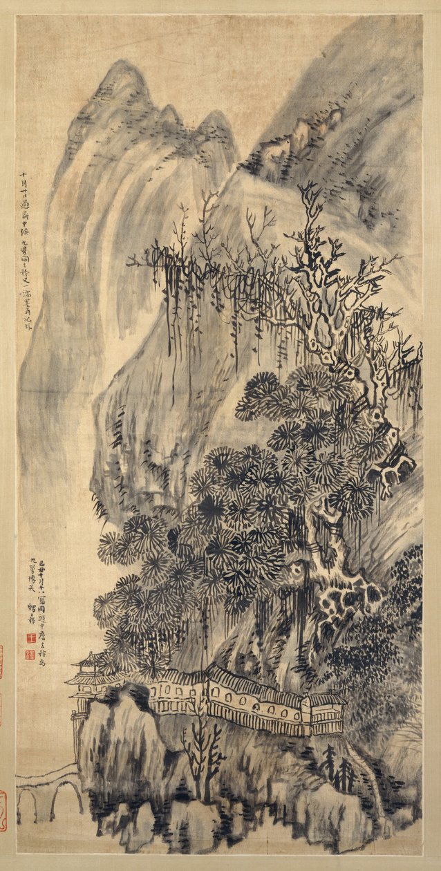 Manzara, 1649 tarihli. by Wang Duo