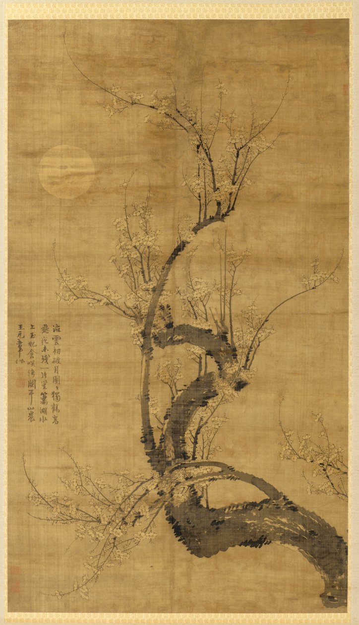 Ay Işığında Bir Prunus by Wang Mian