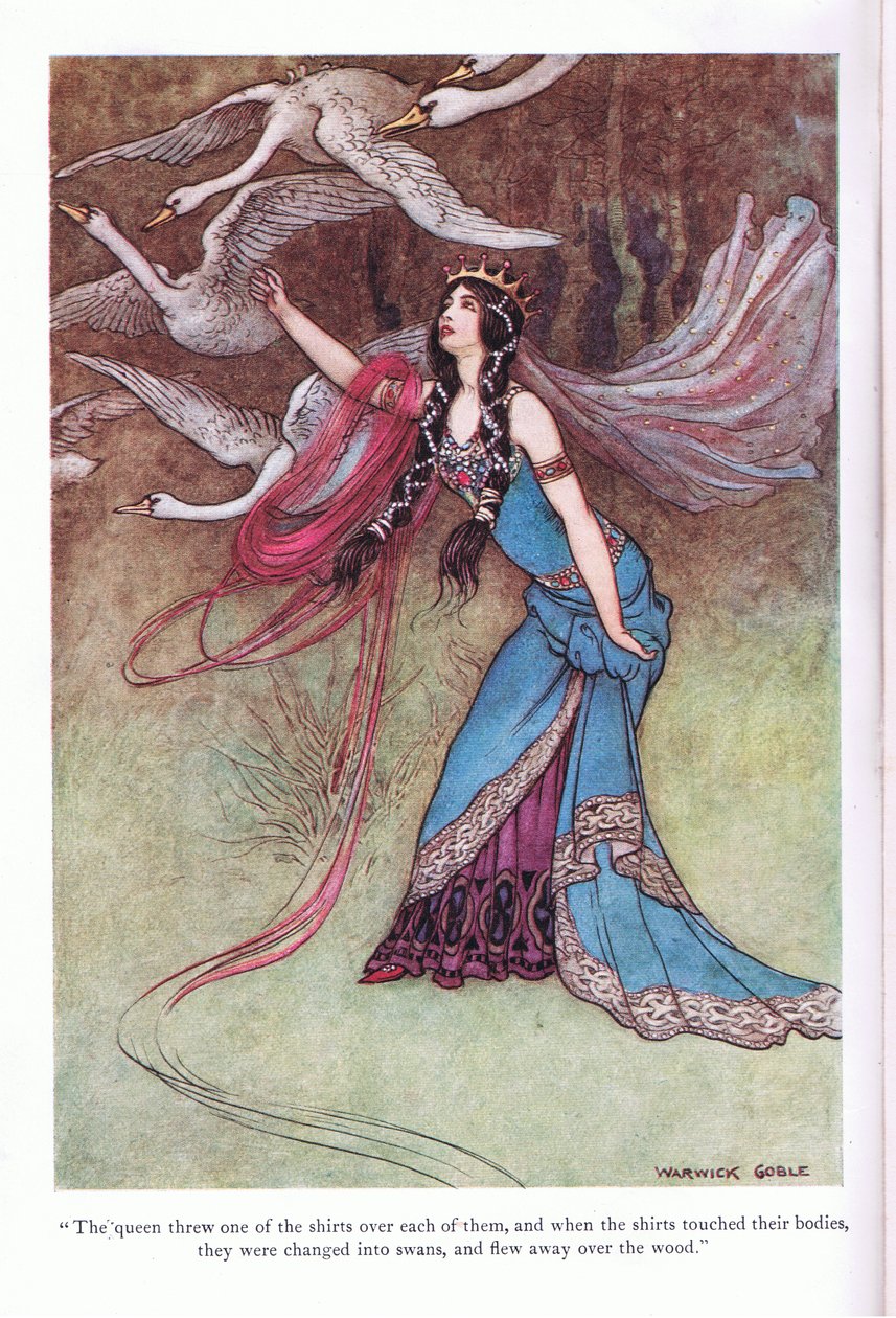 ರಾಣಿ ಶರ್ಟ್ ಸ್ಟರ್ಕ್ ಒಂದನ್ನು ಎಸೆದಳು by Warwick Goble