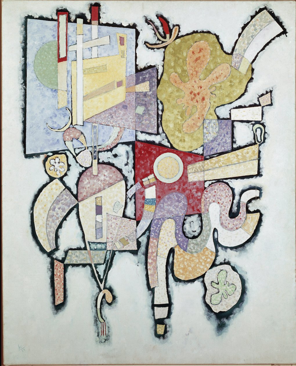 Ambiguity - Painting by Vassily Kandinsky (or Wassily Kandinski or Kandinskij, 1866-1944), 1939. Paris, Musee National dArt Moderne, Centre Pompidou by Wassily Kandinsky