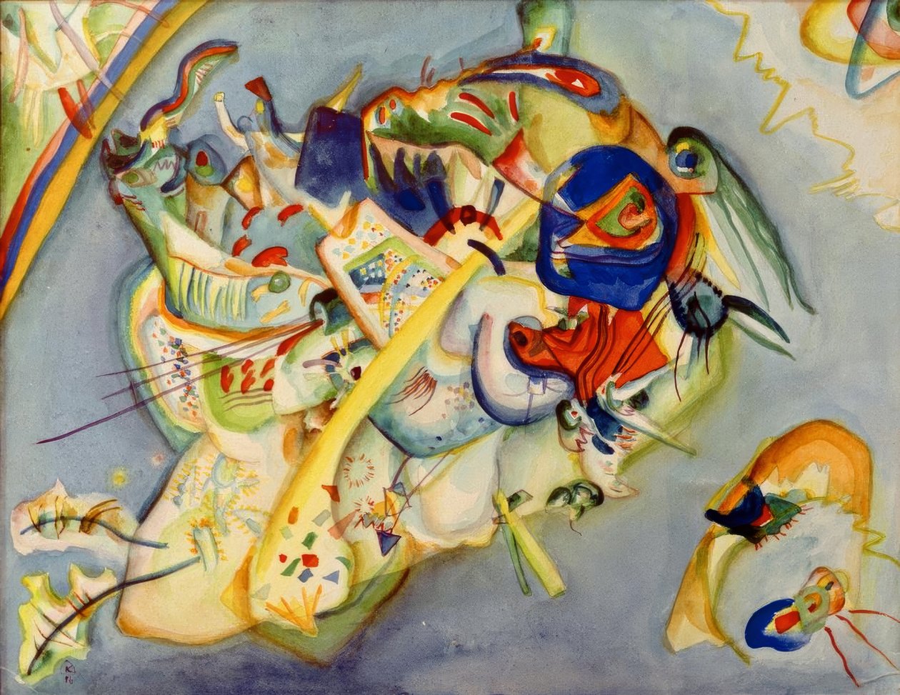 Suluboya numarası 6 by Wassily Kandinsky