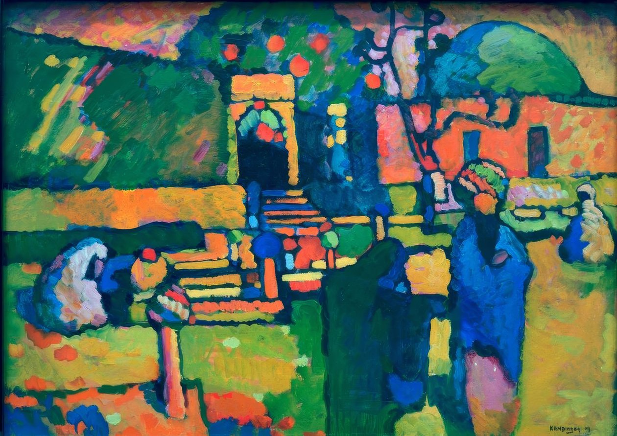 Arap mezarlığı by Wassily Kandinsky