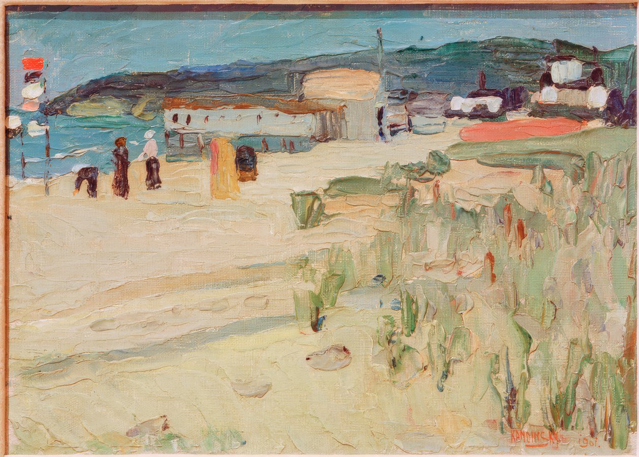 Rügen üzerinde Binz by Wassily Kandinsky