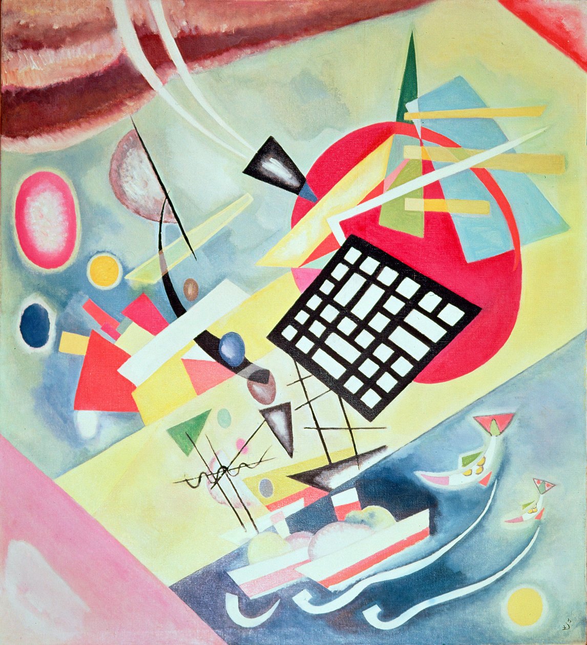 Kara Ağ, 1922 by Wassily Kandinsky