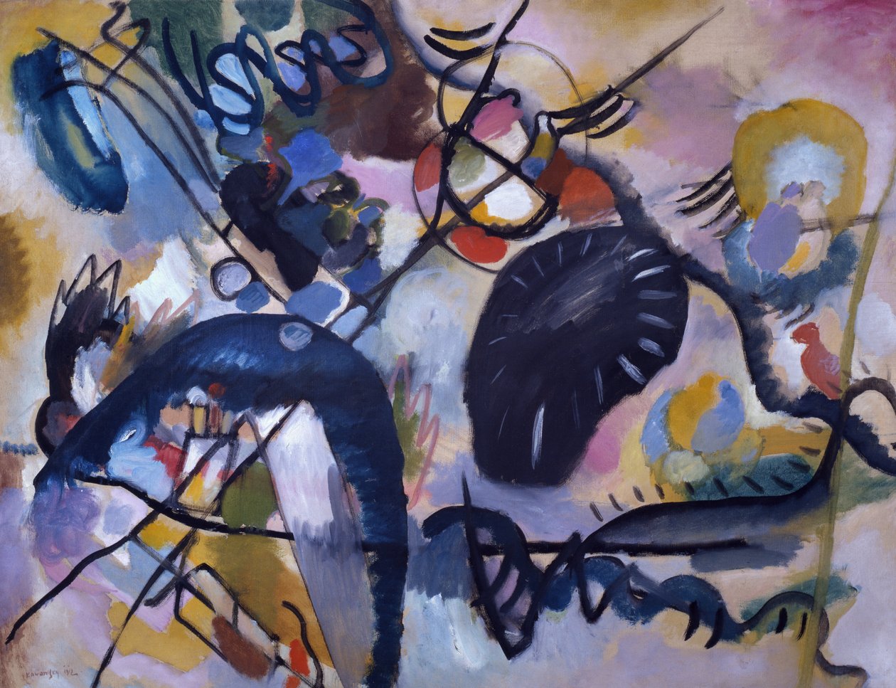 Siyah nokta, 1912 by Wassily Kandinsky