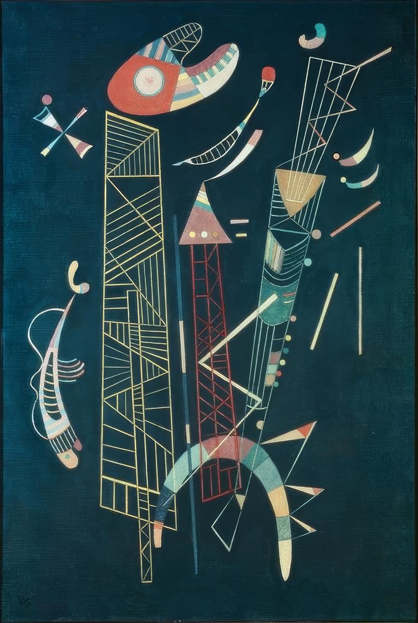 İnşaat lèger by Wassily Kandinsky
