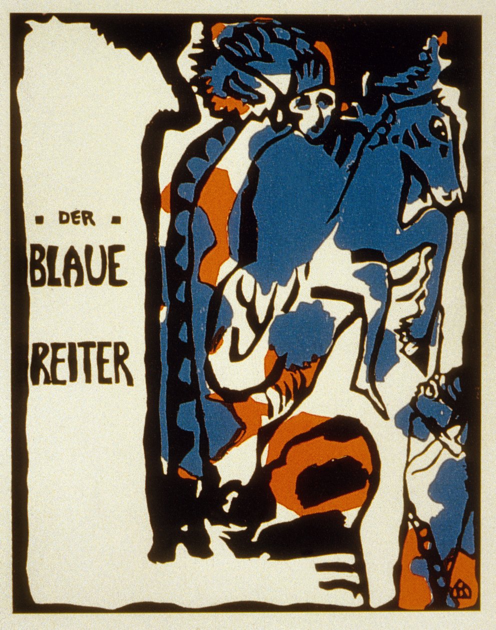 Blaue Reiter almanak kapağı, 1912 renkli taş by Wassily Kandinsky