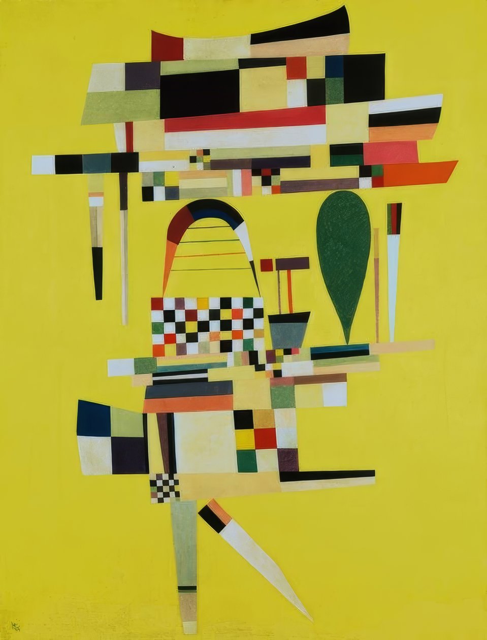 sarı tuval by Wassily Kandinsky