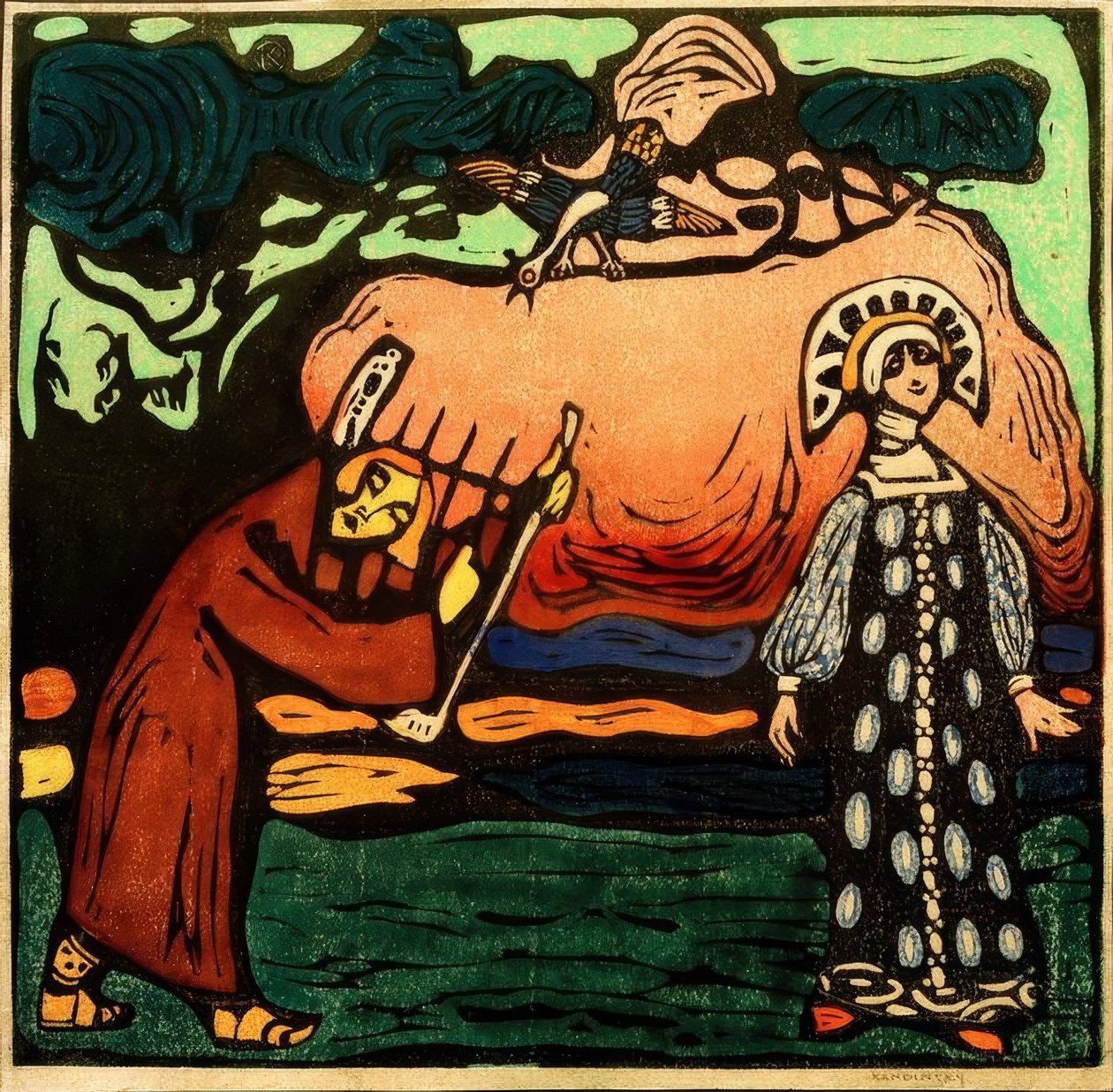 Sansür Spieler by Wassily Kandinsky