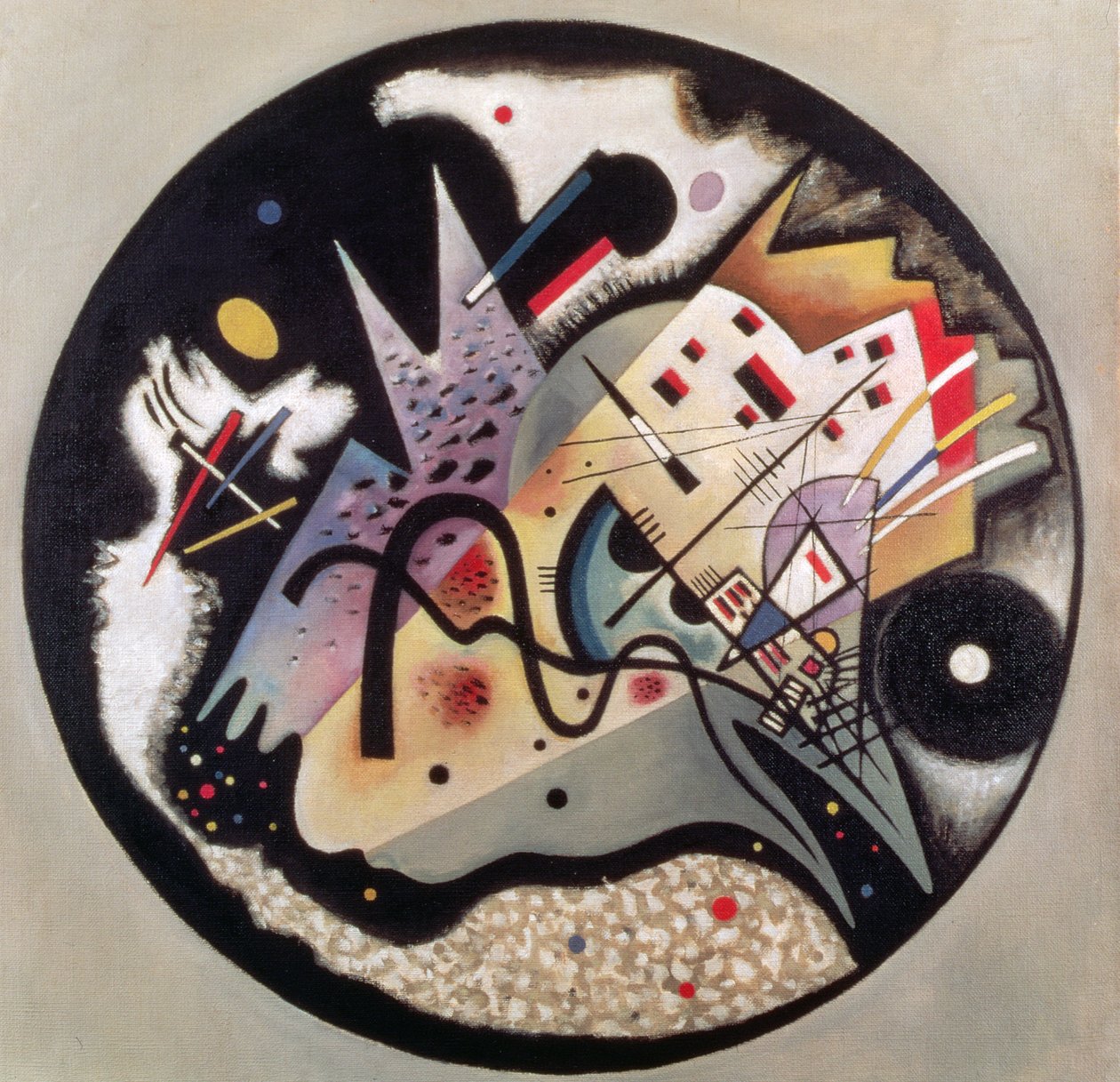 Kara Çemberde, 1923 by Wassily Kandinsky