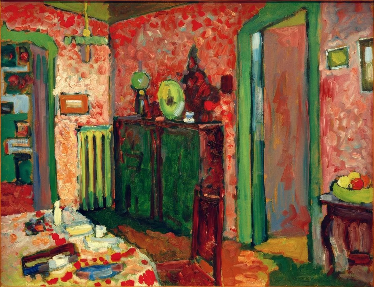 İç mekan (yemek odam) by Wassily Kandinsky