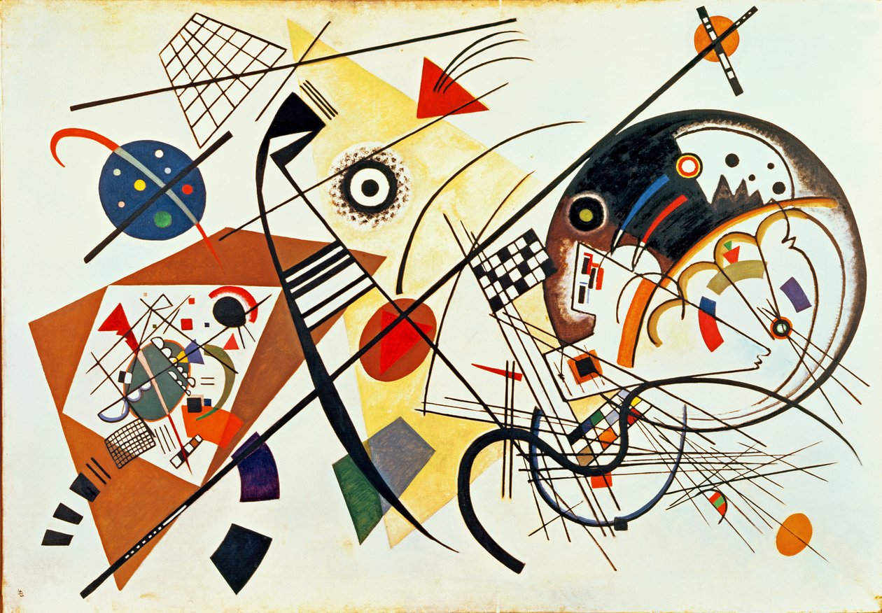 Kesişen Doğrular, 1923 by Wassily Kandinsky