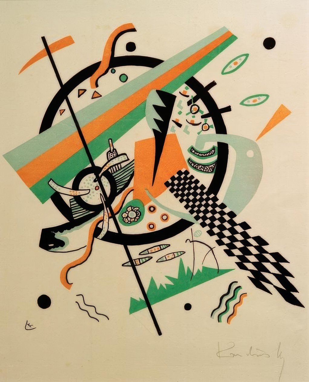 Küçük dünyalar IV by Wassily Kandinsky