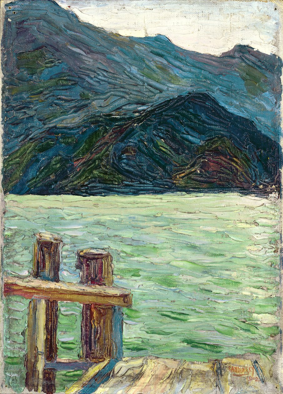 Kochelsee körfez üzerinde, 1902 by Wassily Kandinsky