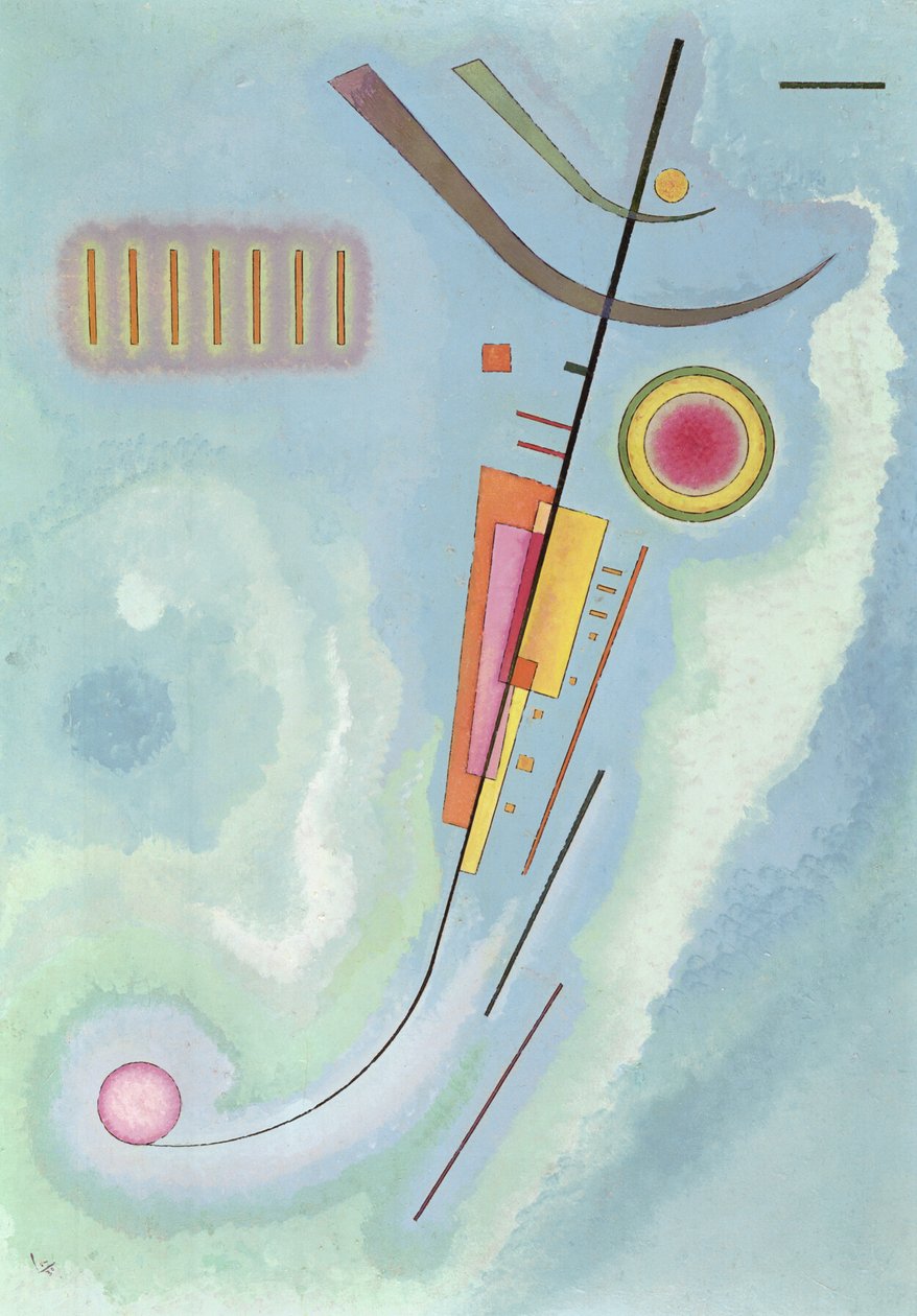 Leger, Soyut Sanat, 1930 (kart üzeri yağlı boya) by Wassily Kandinsky