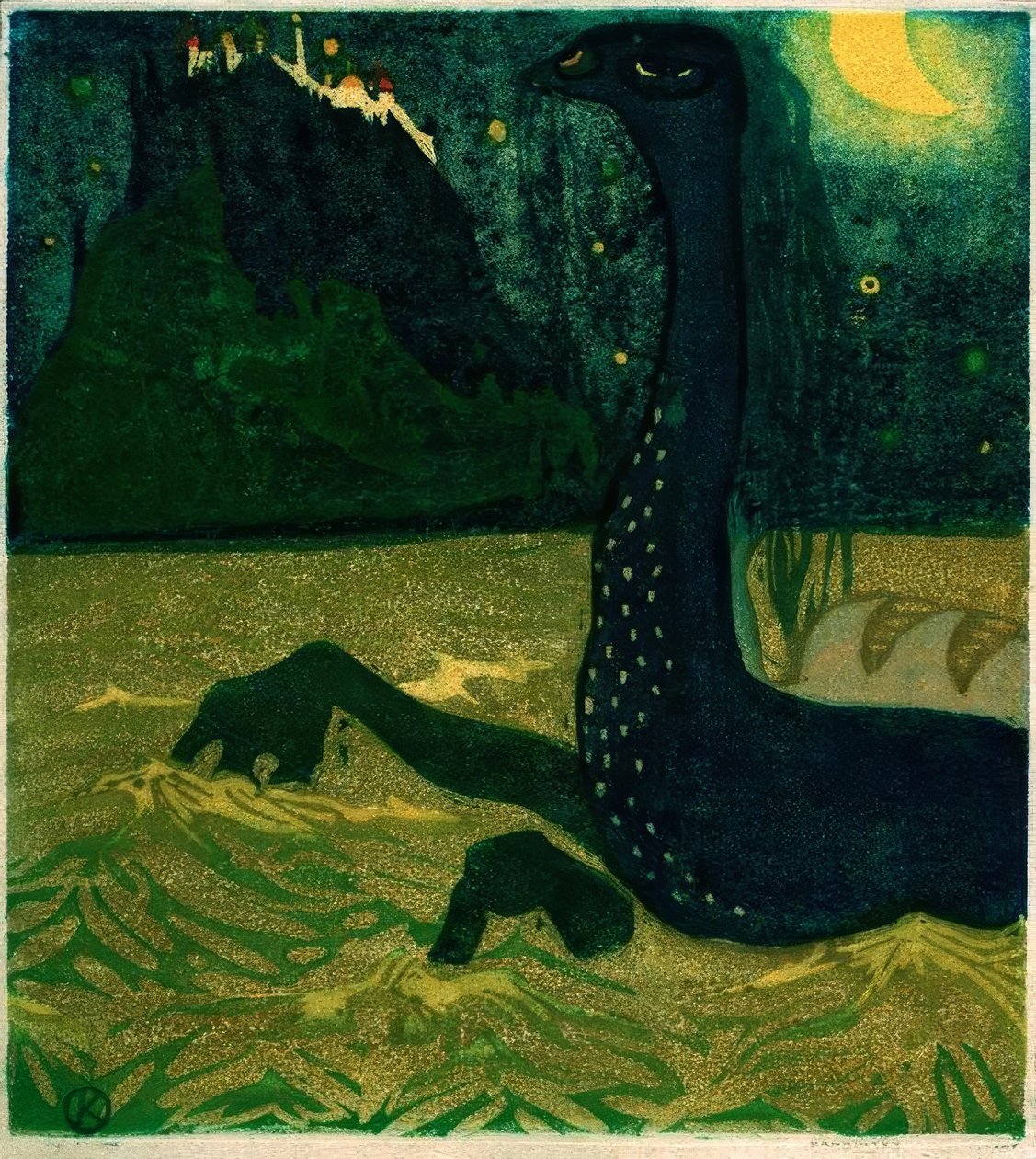 ağız gecesi by Wassily Kandinsky