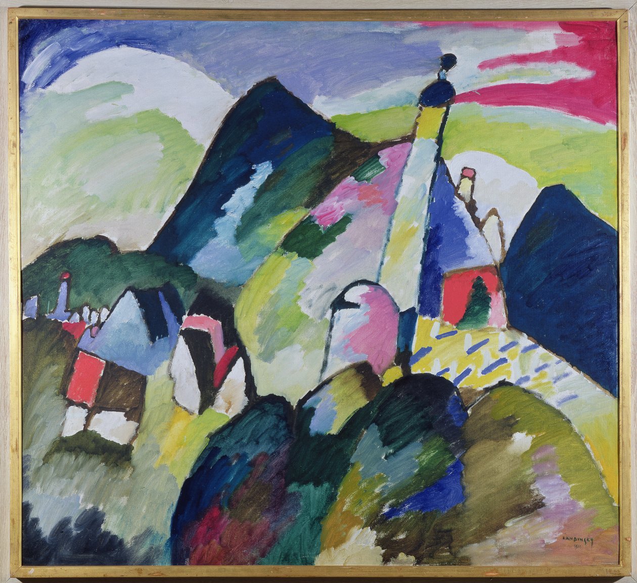 Murnau ile Kilise II, 1910 by Wassily Kandinsky