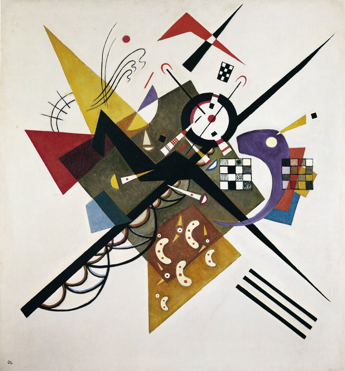 Beyaz Üzerine II, 1923 by Wassily Kandinsky