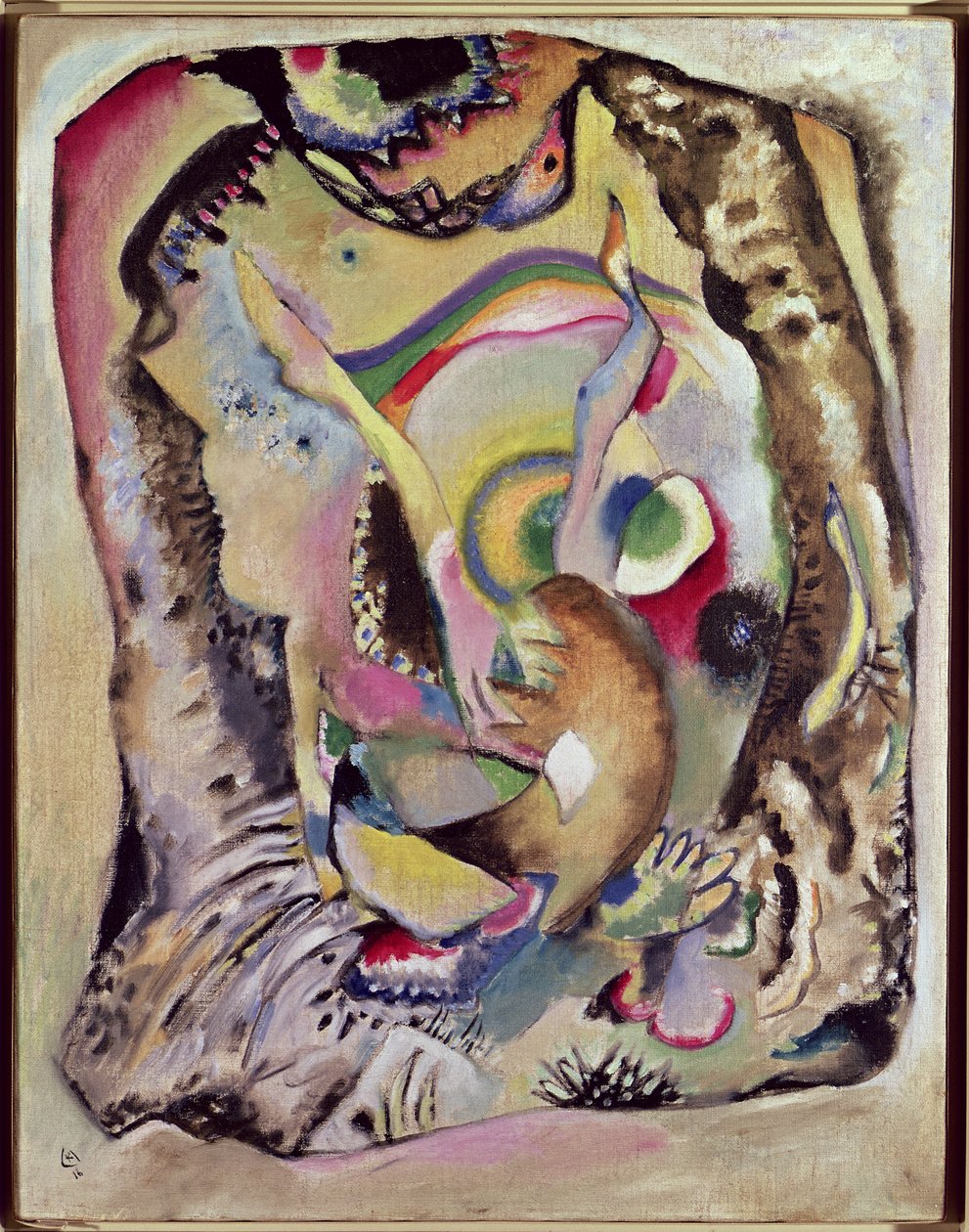 Hafif Bir Zeminde Boyama, 1916 by Wassily Kandinsky