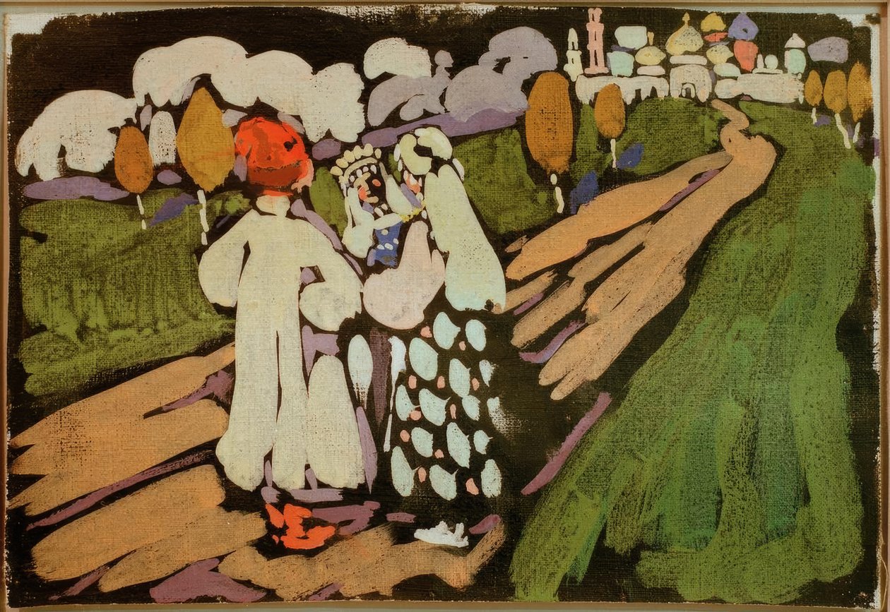 Rus sahnesi by Wassily Kandinsky
