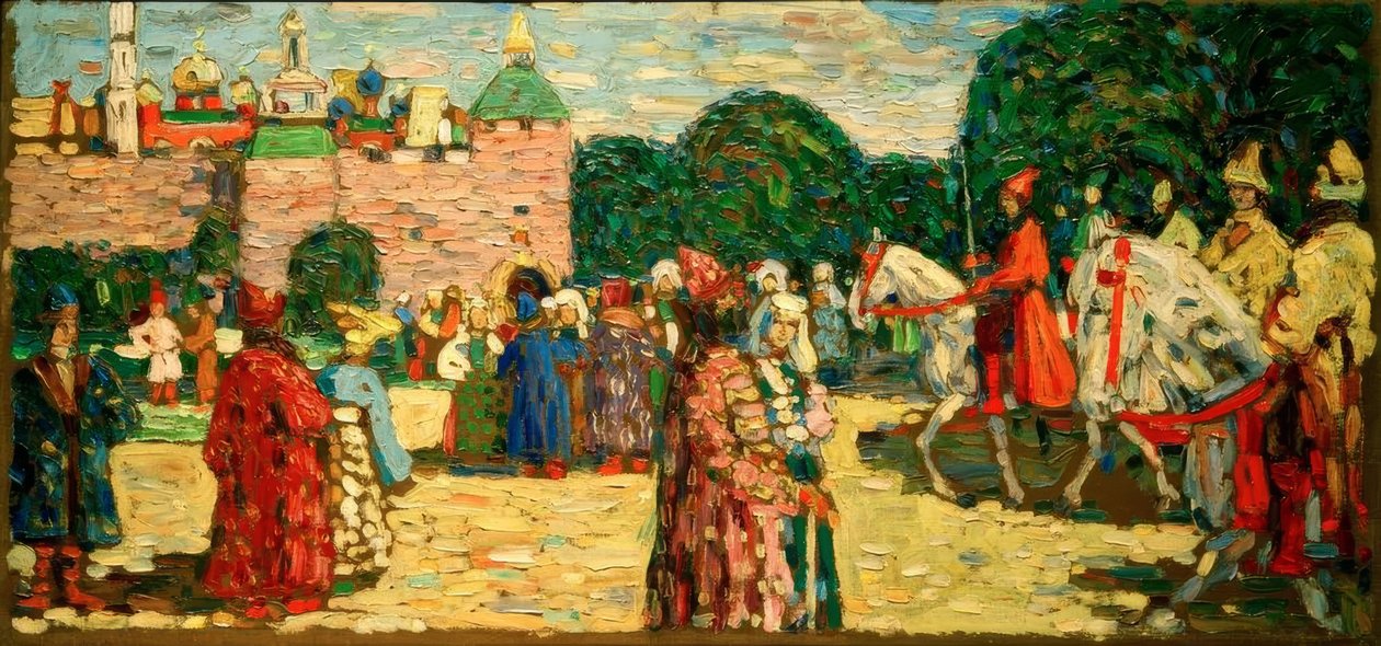 Pazar (Eski Rusça) by Wassily Kandinsky