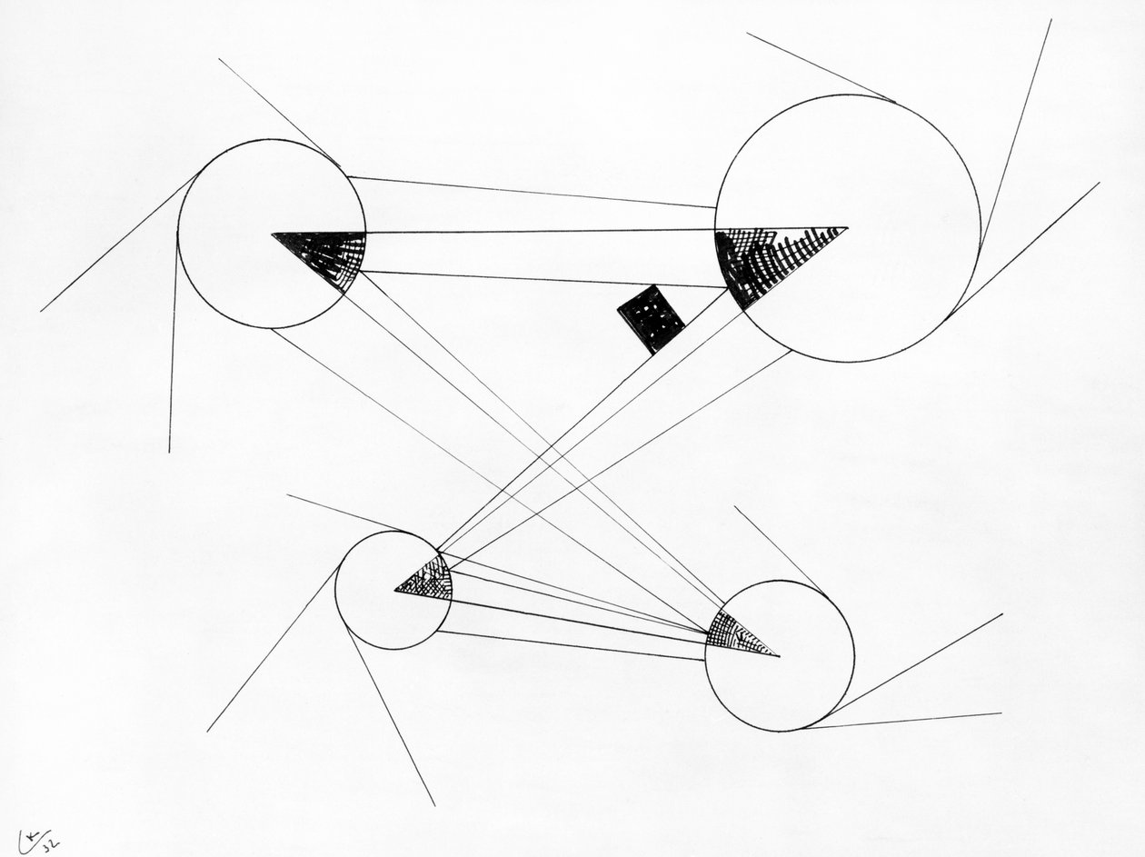 İsimsiz, 1932 (kalem ve Hint mürekkebi) by Wassily Kandinsky