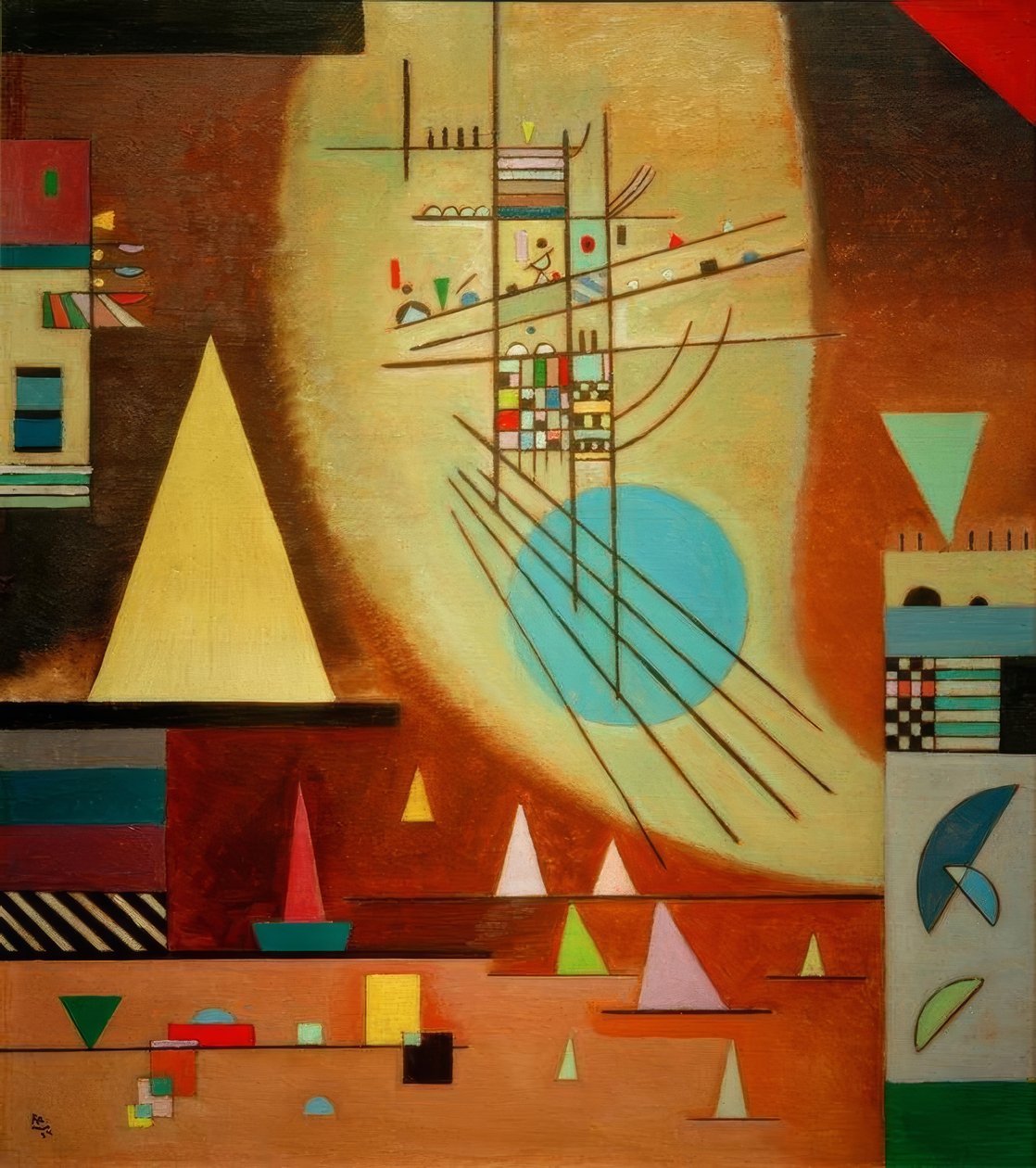 sessiz düşmek by Wassily Kandinsky