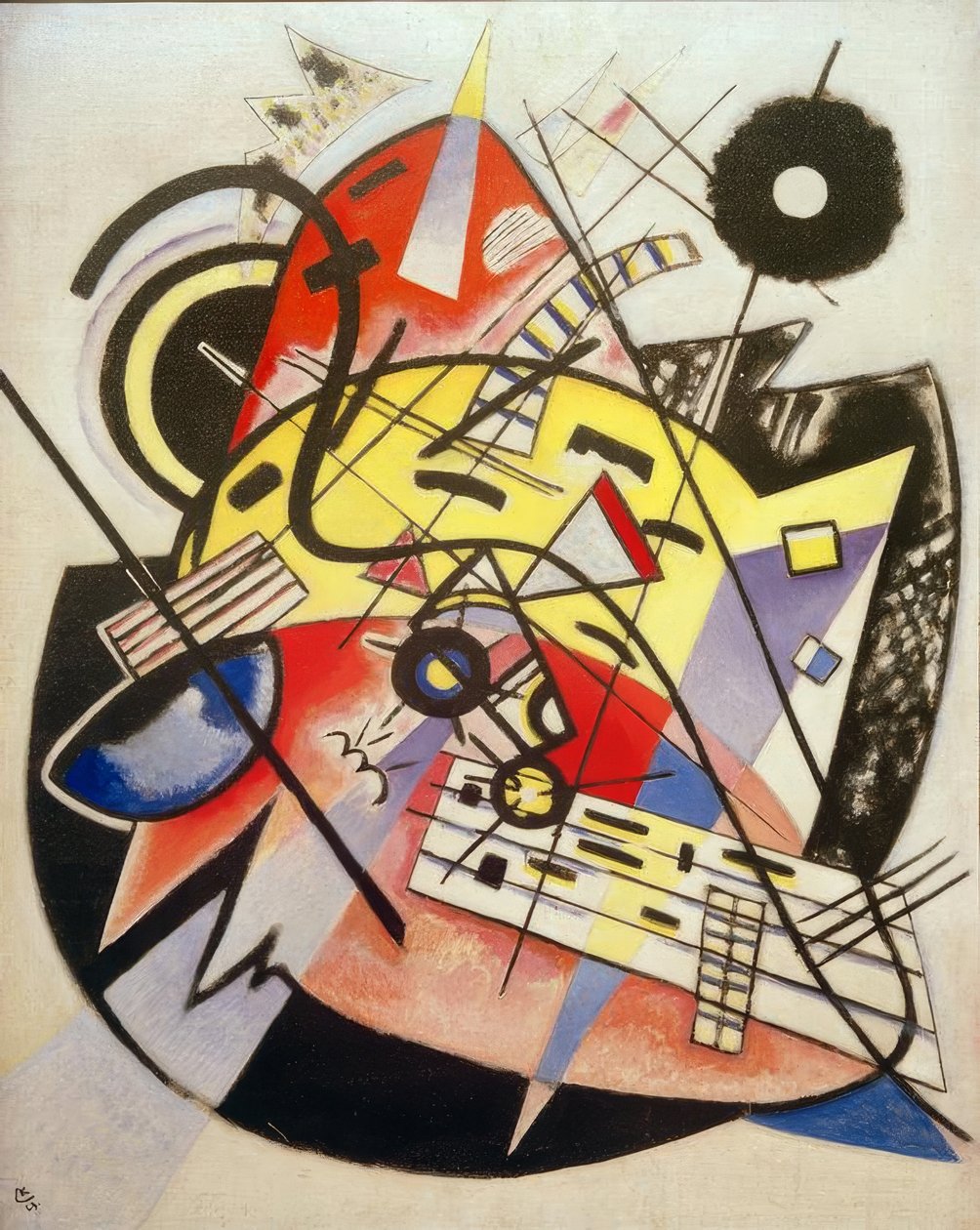Beyaz nokta (bileşim no.248) by Wassily Kandinsky