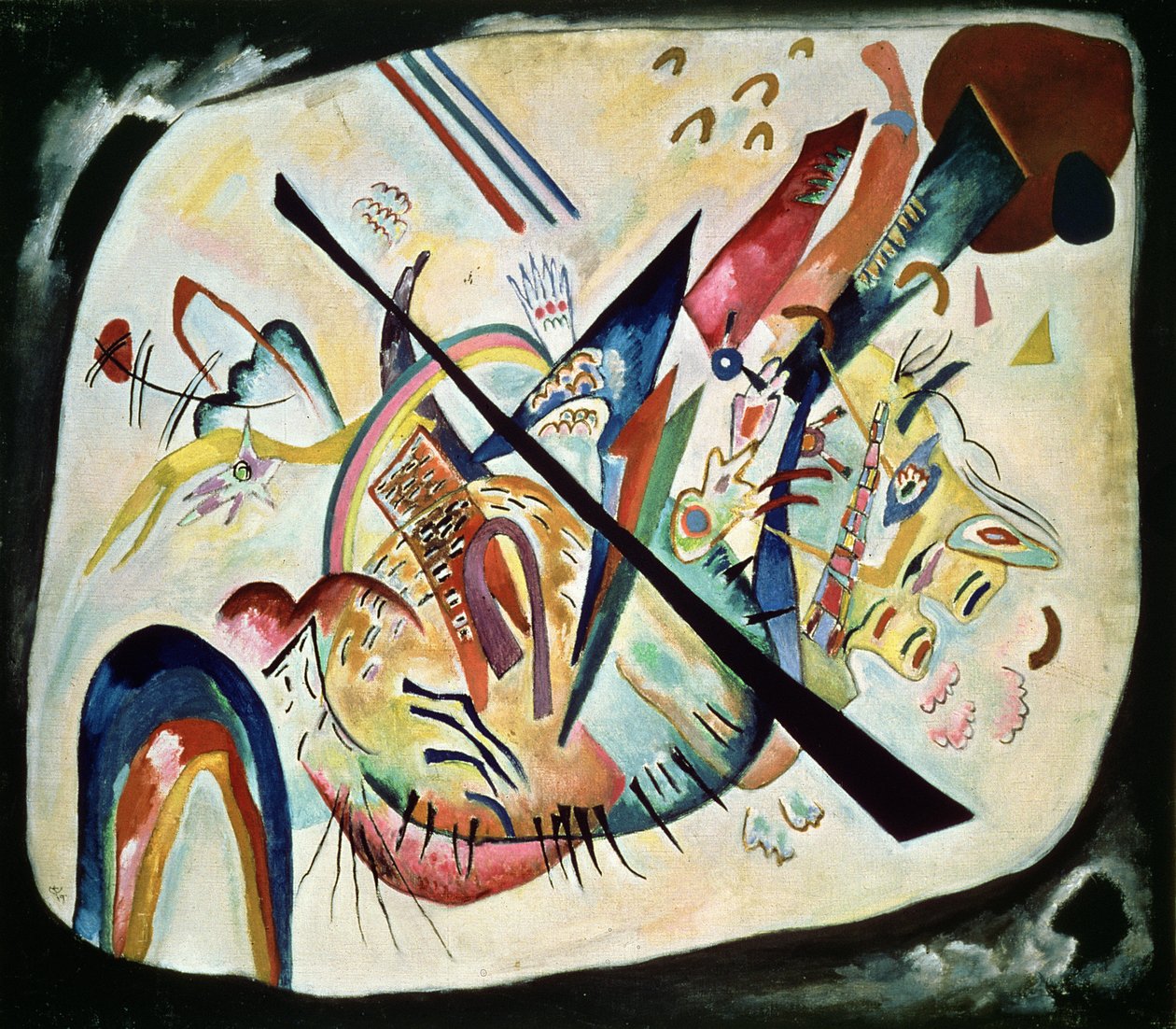 Beyaz Oval, 1919 by Wassily Kandinsky