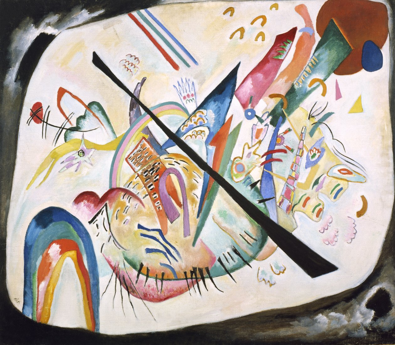 Beyaz oval, 1919 by Wassily Kandinsky