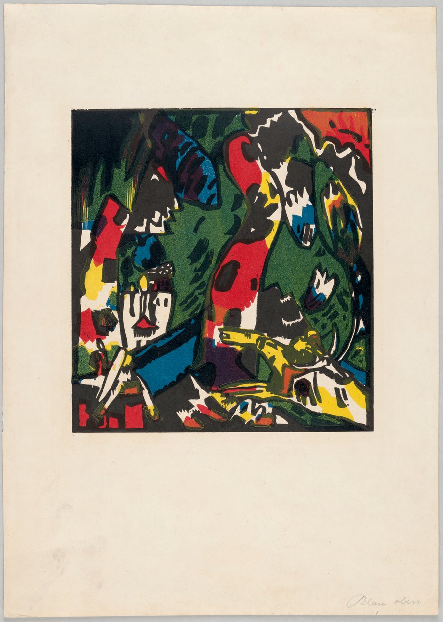 2 kopya: okçu by Wassily Kandinsky