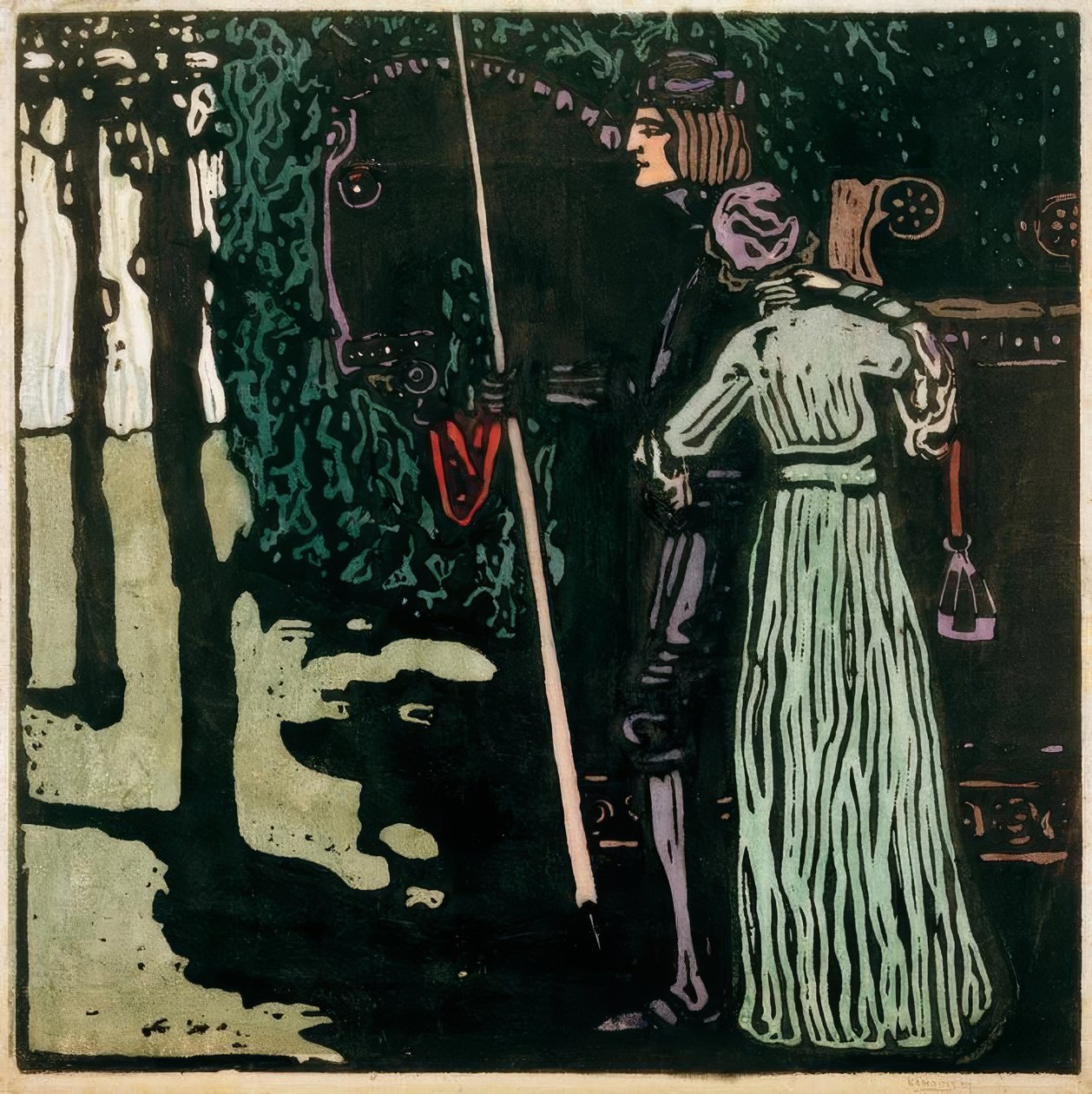 Elveda - büyük versiyon by Wassily Kandinsky