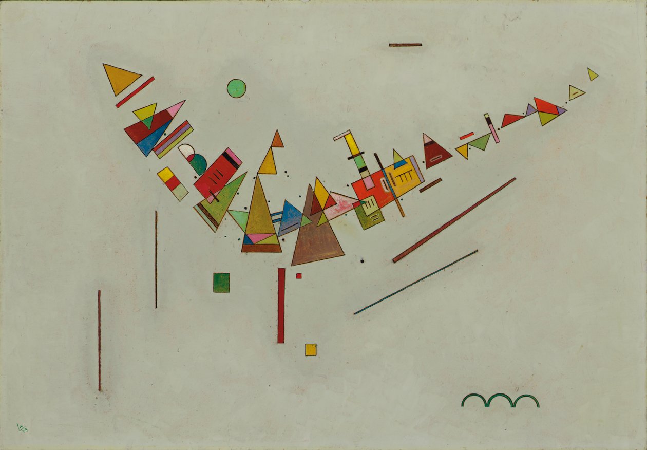 açısal salıncak; Winkelschwung by Wassily Kandinsky