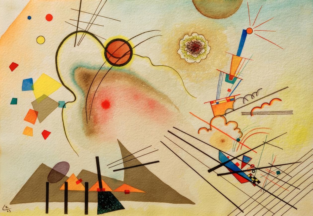 Suluboya numarası 606 by Wassily Kandinsky