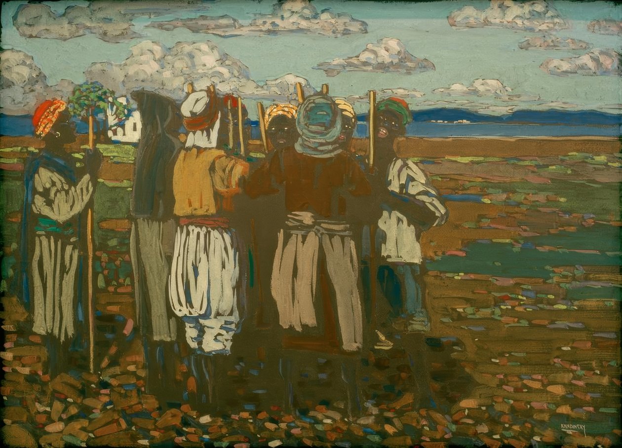 Çalışan köleler by Wassily Kandinsky