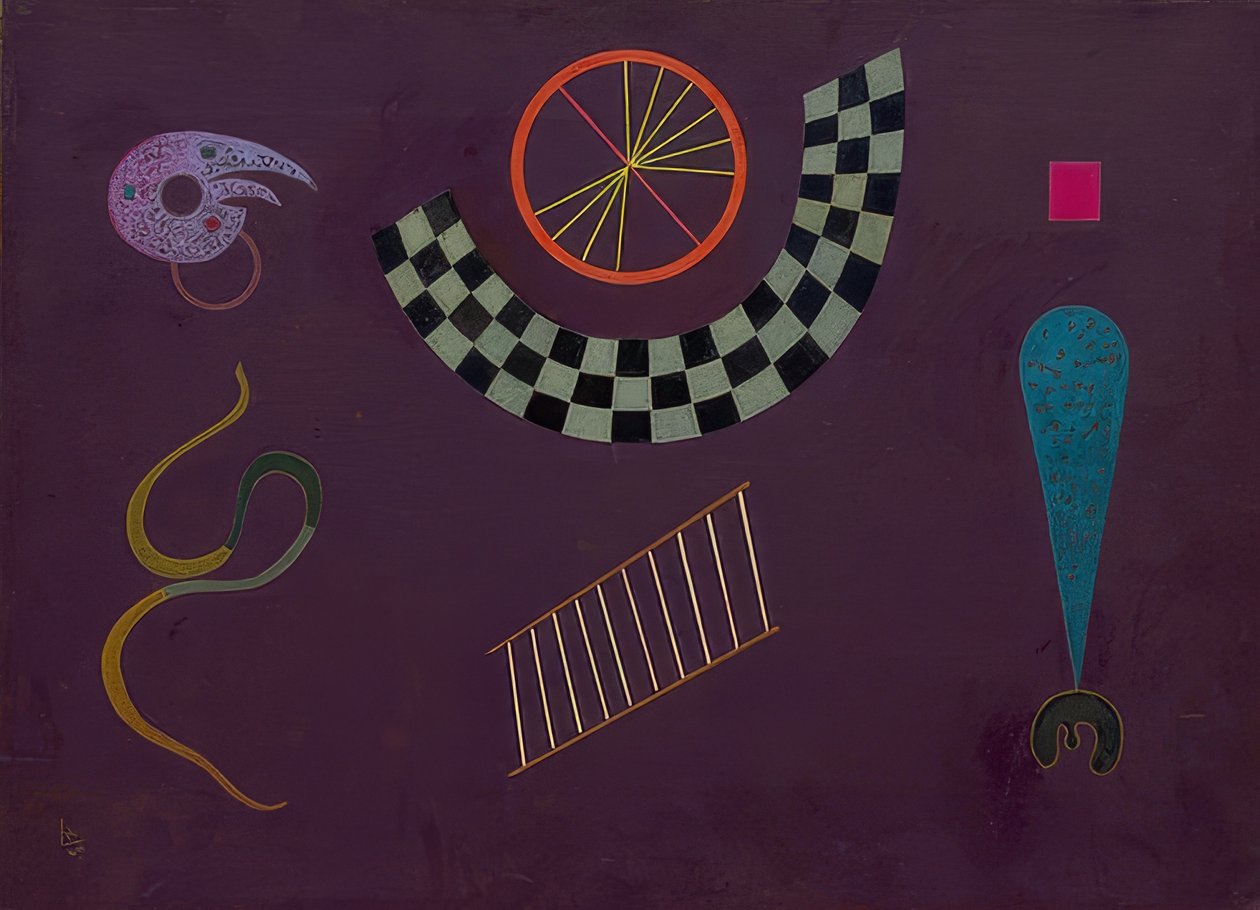 Grup mit Karrees. 1944 by Wassily Kandinsky